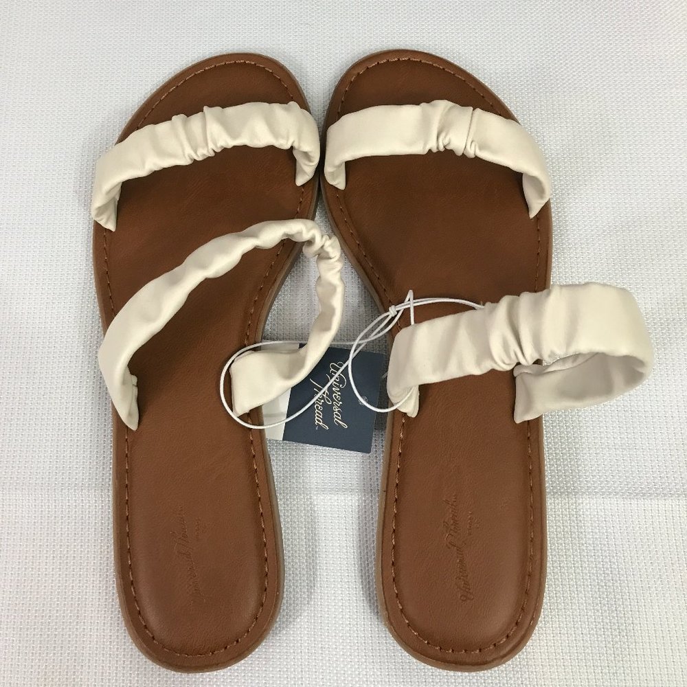 Women's Willow Bone Two Band Scrunched Sandals - Universal Thread - Picture 4 of 11